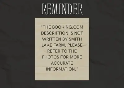 a sign on a wall that reads remember the booksellingcom description is not written at Smith Lake Farm in Merville