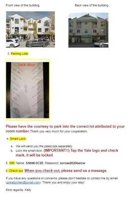 a screenshot of a page of a website with a picture of a car at unit #203 Cozy Mountain View 1BR in DT in Canmore
