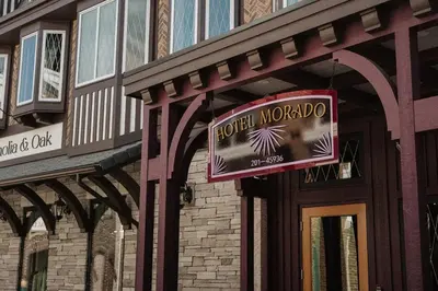 a sign on the side of a building at Hotel Morado in Chilliwack