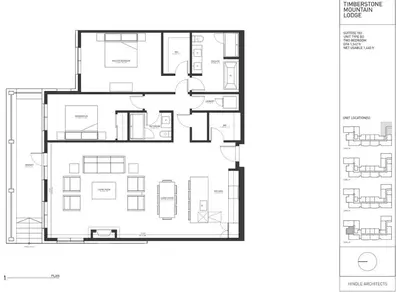 a floor plan of a house at Brand New - TimberLodge Spacious 2br in Canmore