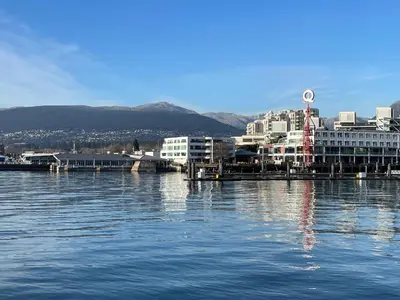 a large body of water with buildings and a city at Large 2 bedroom private suite ! in North Vancouver