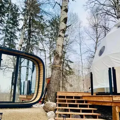 Refuge Bay's Aer XL Dome Luxury Off Grid Escape
