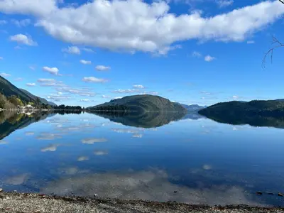 a view of a large body of water at Along the Way in Youbou