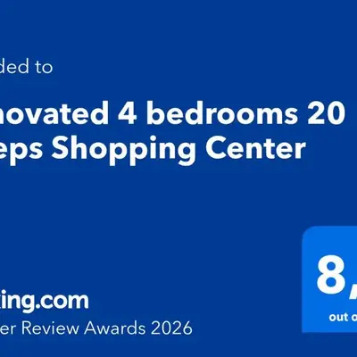 Renovated 4 bedrooms 20 sleeps Shopping Center