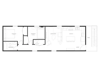 a house with a viewfourth floor plan at The Crow's Nest at the 1896 Building in Kaslo