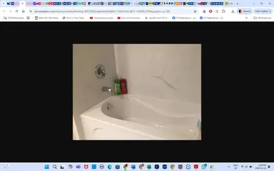 a picture of a bath tub in a bathroom at Master Bedroom private bathroom 23 minutes airport in Edmonton