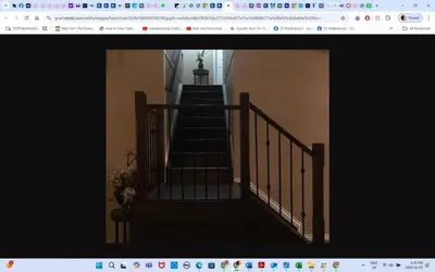 a picture of a stairway in a room at Main floor room 4, 22 minute from airport in Edmonton