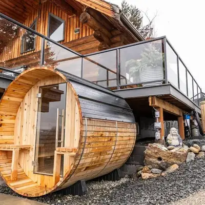 The View Point Lodge Cozy Log House with Hot Tub