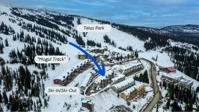 a map of a ski resort in the snow at Gone Ski 'Inn in Big White
