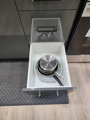 a white box with dishes and spoons in it at Super luxury suite in Edmonton