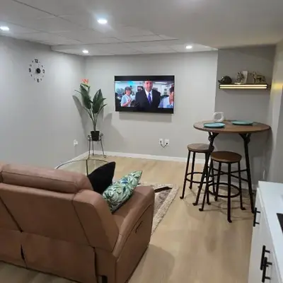Cozy 2 bedroom basement with side entrance