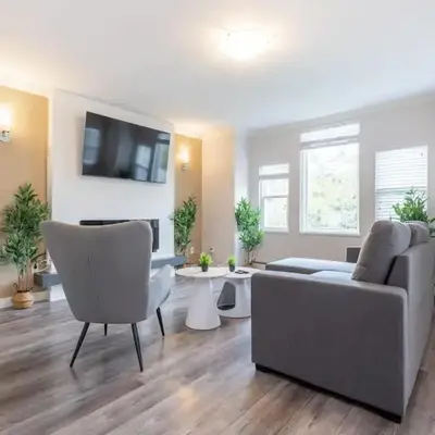 Soothing Minimalist Escape - Suite with Balcony & Fireplace