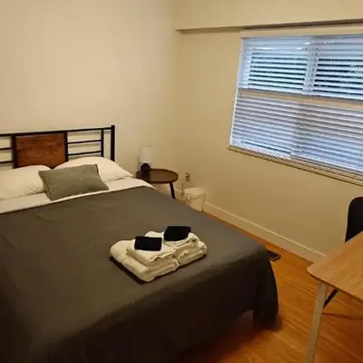 Spacious Family Room with Shared Washroom