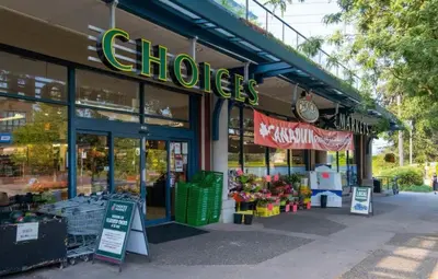 a store front of a store with a flower shop at Stylish Home in Van West Side Near YVR&DT in Vancouver