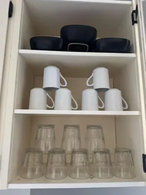 a drawer filled with dishes and glass items at All what you need in a House near GrayNuns, Millwoods in Edmonton