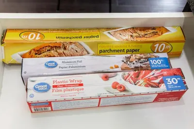 three packages of food on a shelf in a store at Luxury Sleeps 10 King bed Jacuzzi 10 Min to West Edmonton Mall in Edmonton