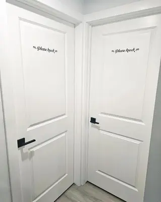 a room with two doors with the words my future house is a virtual house at Ebenz Apartment in Calgary