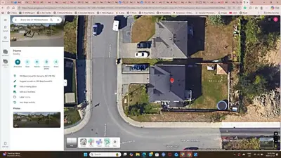 a map of a road with a street at 2-Bedroom Private Suite near VIU in Nanaimo