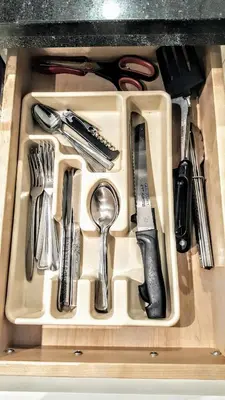 a drawer filled with utensils and utensils sidx sidx sidx at New Urban Modern Main Street House in Vancouver