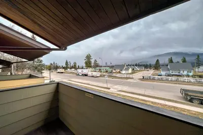 a view from a window of a street at Jasper Inn & Suites by INNhotels in Jasper