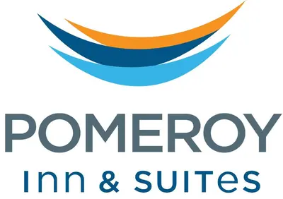 a logo of the pommery inn and suites at Pomeroy Inn & Suites Prince George in Prince George