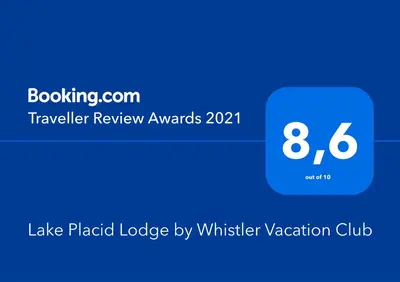 a blue box with the number eight on it at Lake Placid Lodge by Elevate Vacations in Whistler