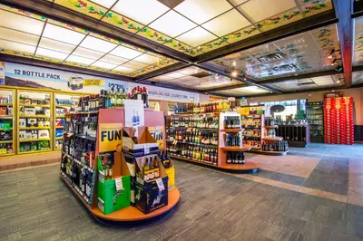 a store filled with lots of products on display at Quality Inn Waddling Dog in Saanichton