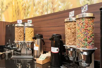 a group of jars filled with different types of food at Fairfield Inn & Suites by Marriott Vernon in Vernon