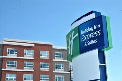 a sign in front of a building at Holiday Inn Express & Suites - Edmonton SW – Windermere by IHG in Edmonton