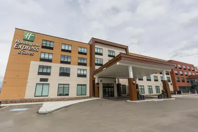 a hospital building with ahospital expenses and smiles at Holiday Inn Express & Suites Edmonton N - St Albert by IHG in St. Albert
