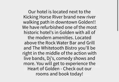a poem about the rock water bar and girl in the rock water bar and grill at The Cache Hotel and Lodgings in Golden