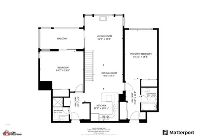 a floor plan of a house at Greystone Lodge 401 Ski-in Out in Whistler