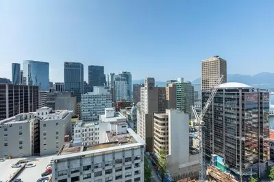 a view of a city with tall buildings at Delta Hotels by Marriott Vancouver Downtown Suites in Vancouver