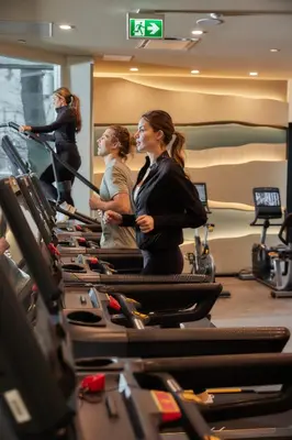 a group of women standing in a gym at The Westin Bayshore, Vancouver in Vancouver